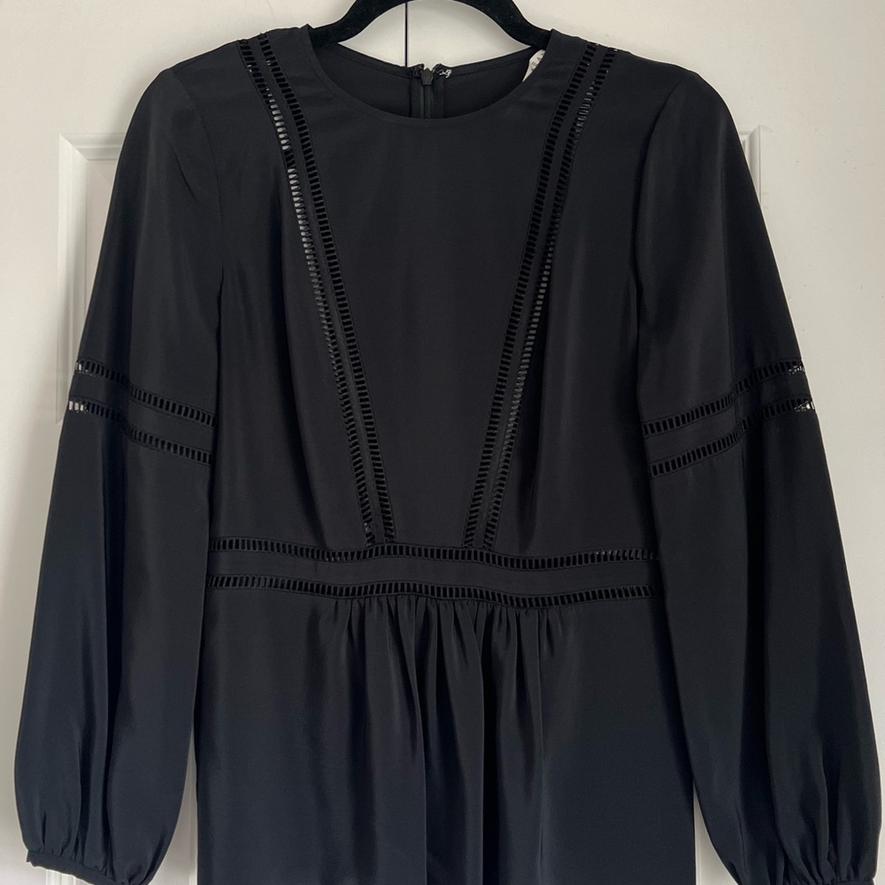 Elegant Black Silk Top